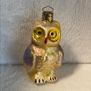 Christborn Vintage Owl Glas Ornament